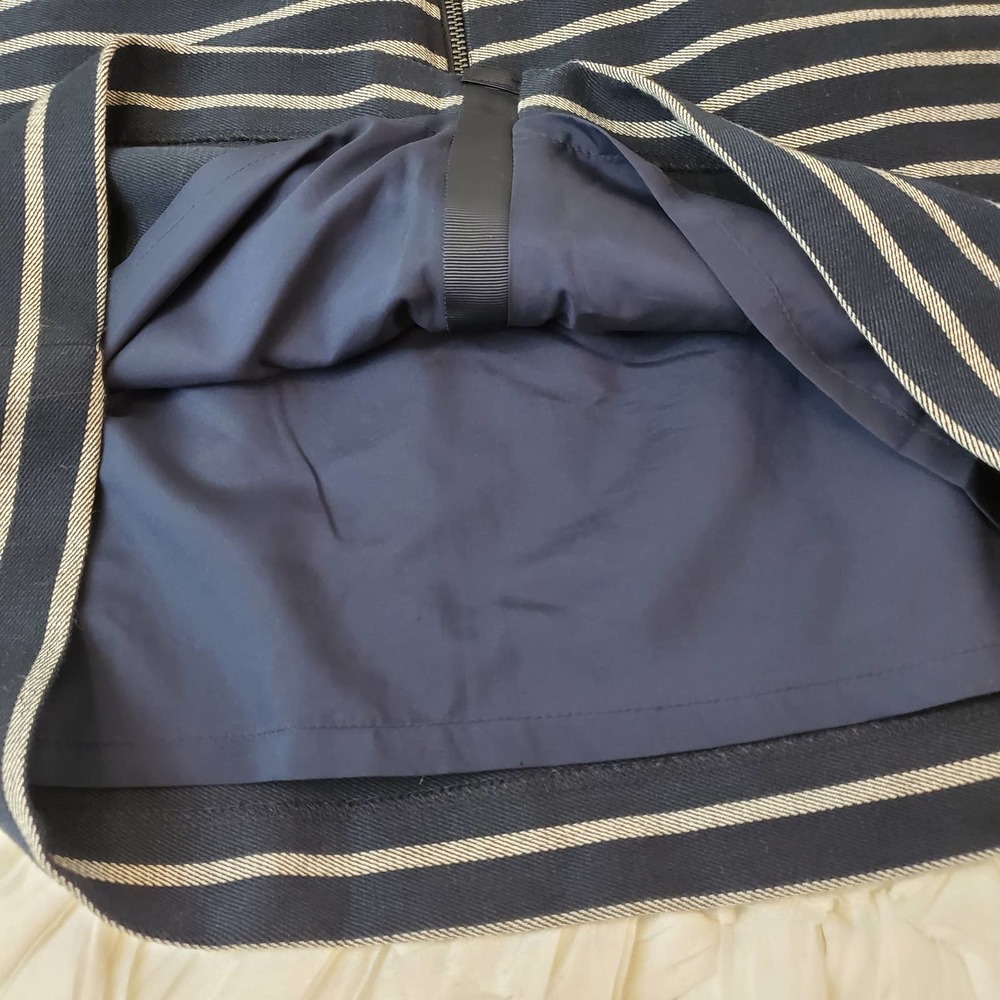 THE LIMITED | FRONT ZIP STRIPED CASUAL MINI SHORT SKIRT WOMEN'S SIZE 12P - Picture 9 of 15